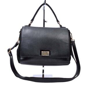 Kate Spade Black Large 2 Way Soft Leather Crossbody Purse